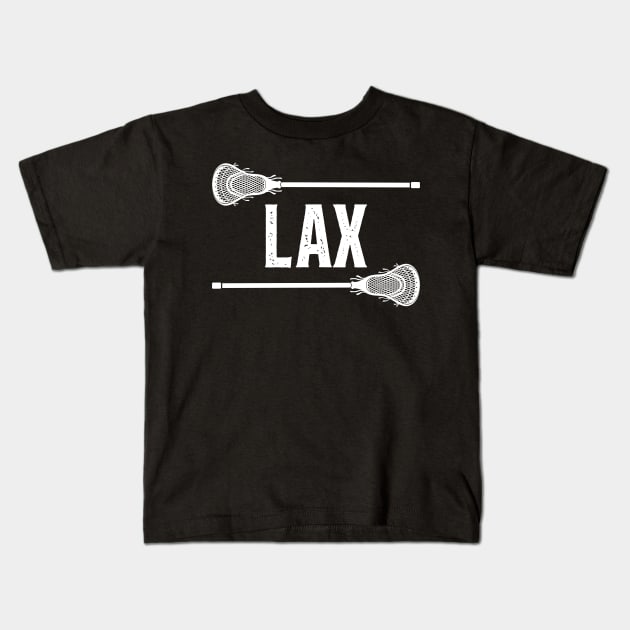 Vintage Lax Lacrosse Stick Kids T-Shirt by Quotes NK Tees